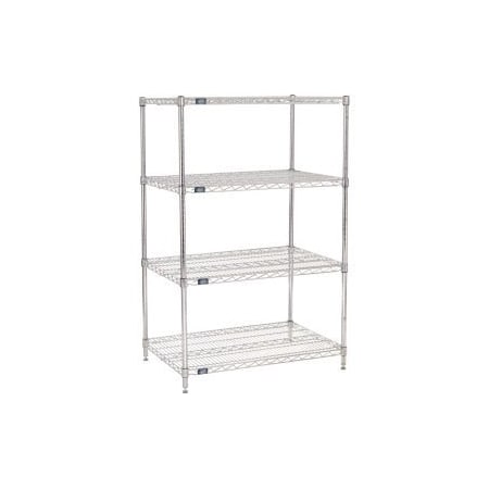 Global Equipment Nexel    Chrome Wire Shelving Starter - 42"W x 24"D x 54"H 24425C